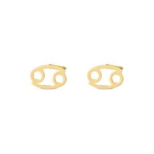 14K Italian Gold Cancer Earrings
